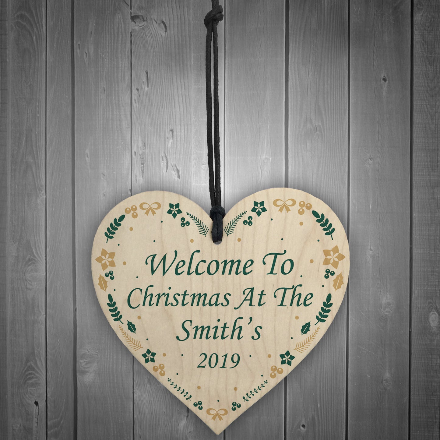 Christmas At The Christmas Tree Decoration Xmas Decor Wood Heart