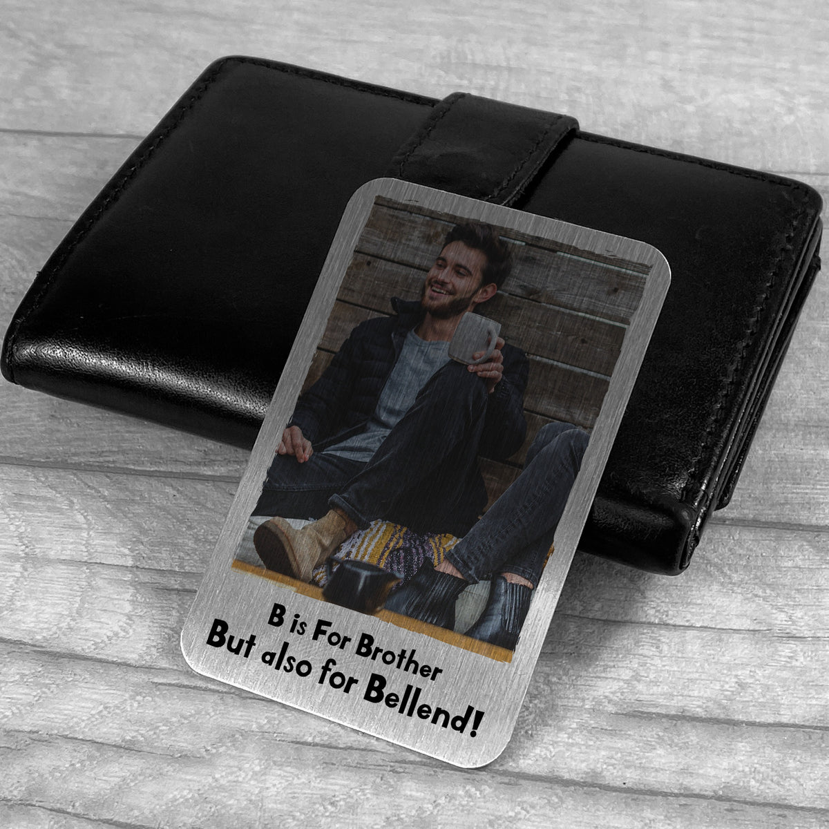 Funny Brother Gift For Birthday Xmas Personalised Metal Card