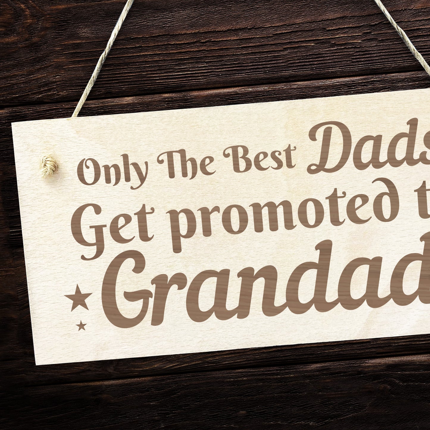 Grandad To Be Gifts Novelty Engraved Plaque Gift For Dad