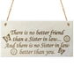 Best Sister In Law Hanging Wooden Plaque Friendship Gift Sign