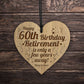 Funny 60th Birthday Gift Ideas Engraved Heart 60th Birthday Gift