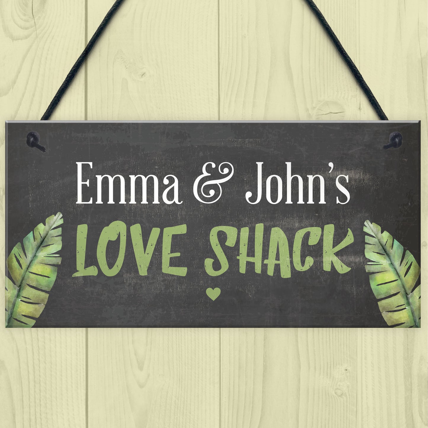 Garden Summer House Sign New Home Personalised Couple Sign