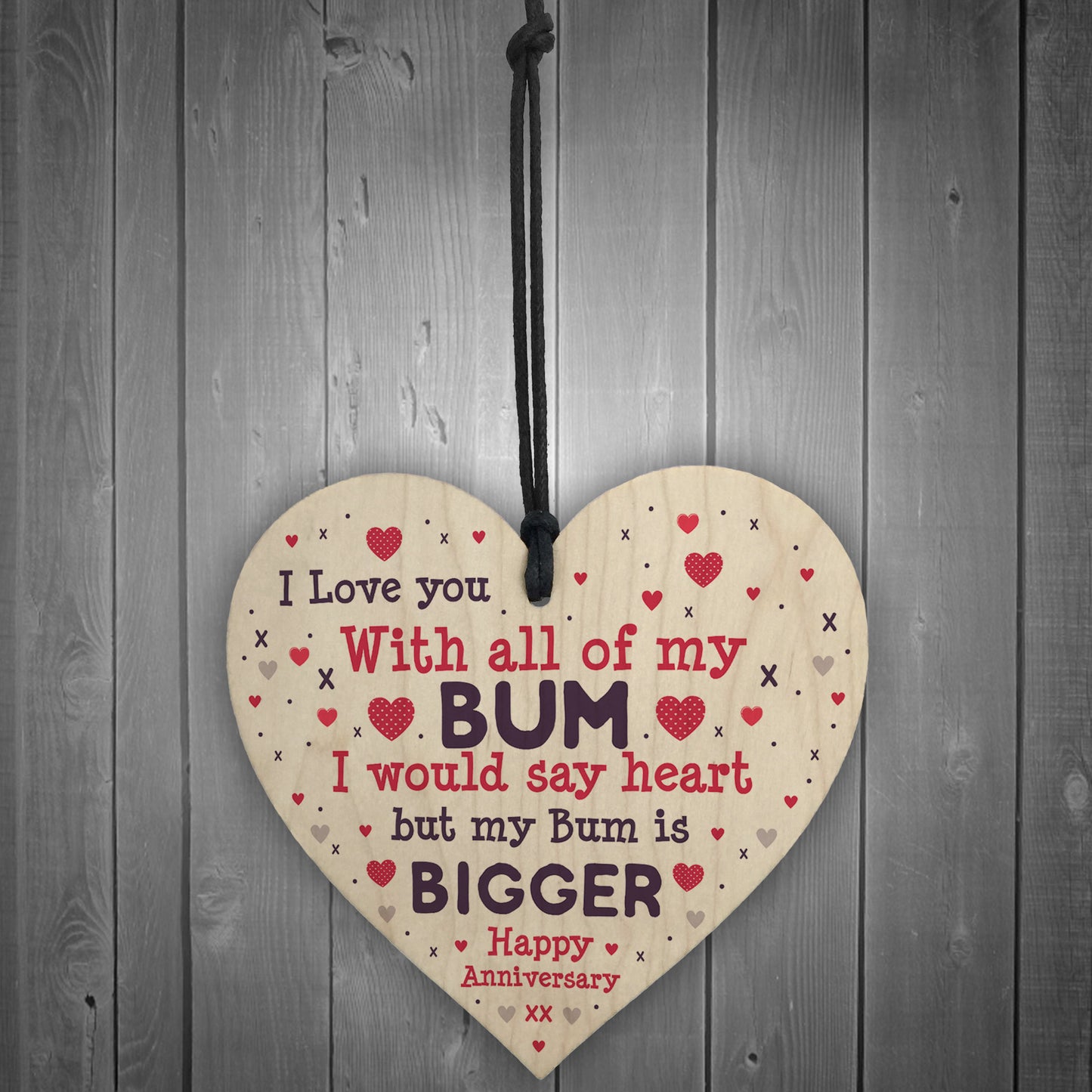 Funny Anniversary Birthday Gift For Husband Wife Boyfriend Heart