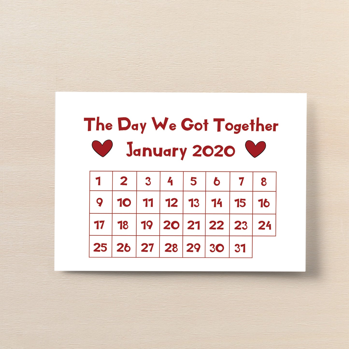 Personalised Boyfriend Husband Wife Anniversary Gift Print