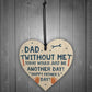 Funny Fathers Day Gift Idea Novelty Wooden Heart Gift For Him