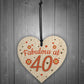 Fabulous At 40 50th 40th 60th Birthday Gifts For Women Men Heart