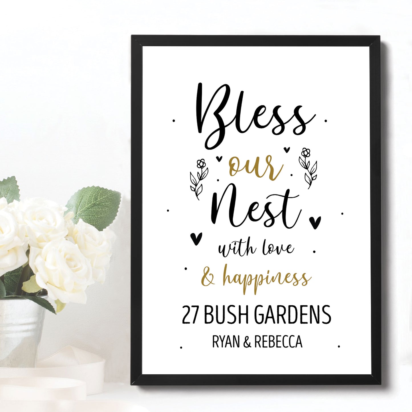 Bless This Home New Home House Warming Gift Framed Print Decor