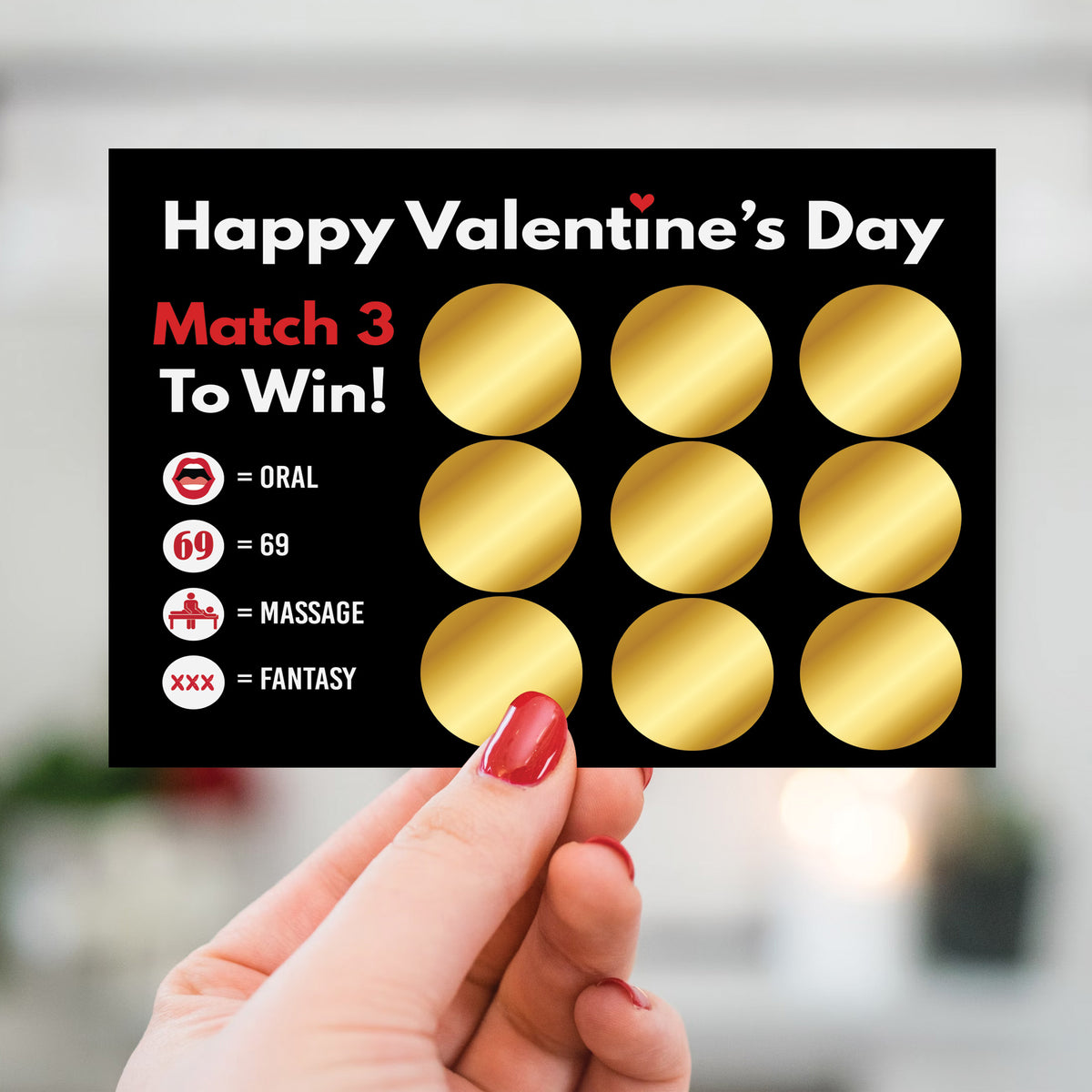 Funny Scratch Card Reveal Gift For Valentines Day For Girlfriend