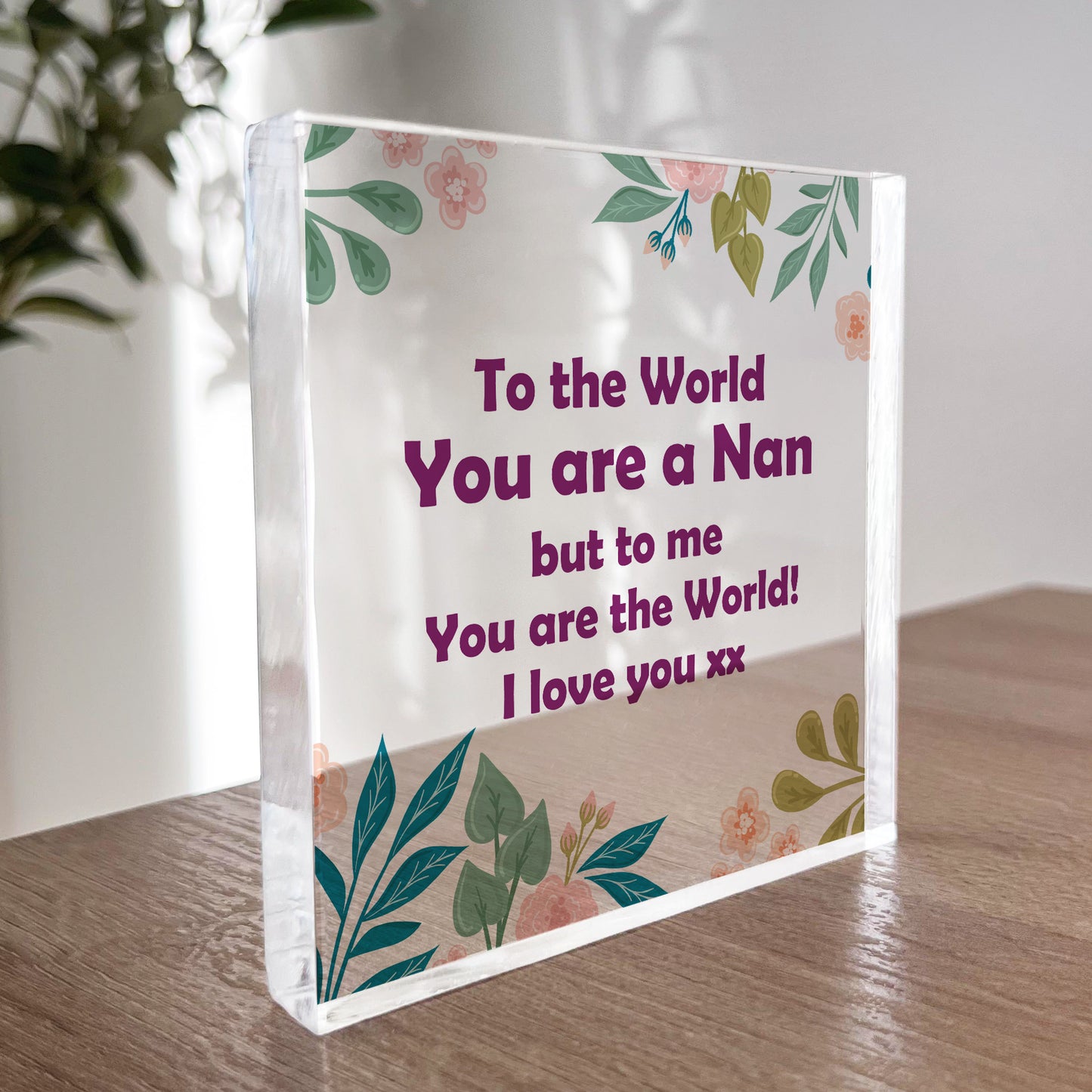 Nan Gifts Acrylic Block Special Nan Gifts For Christmas Birthday