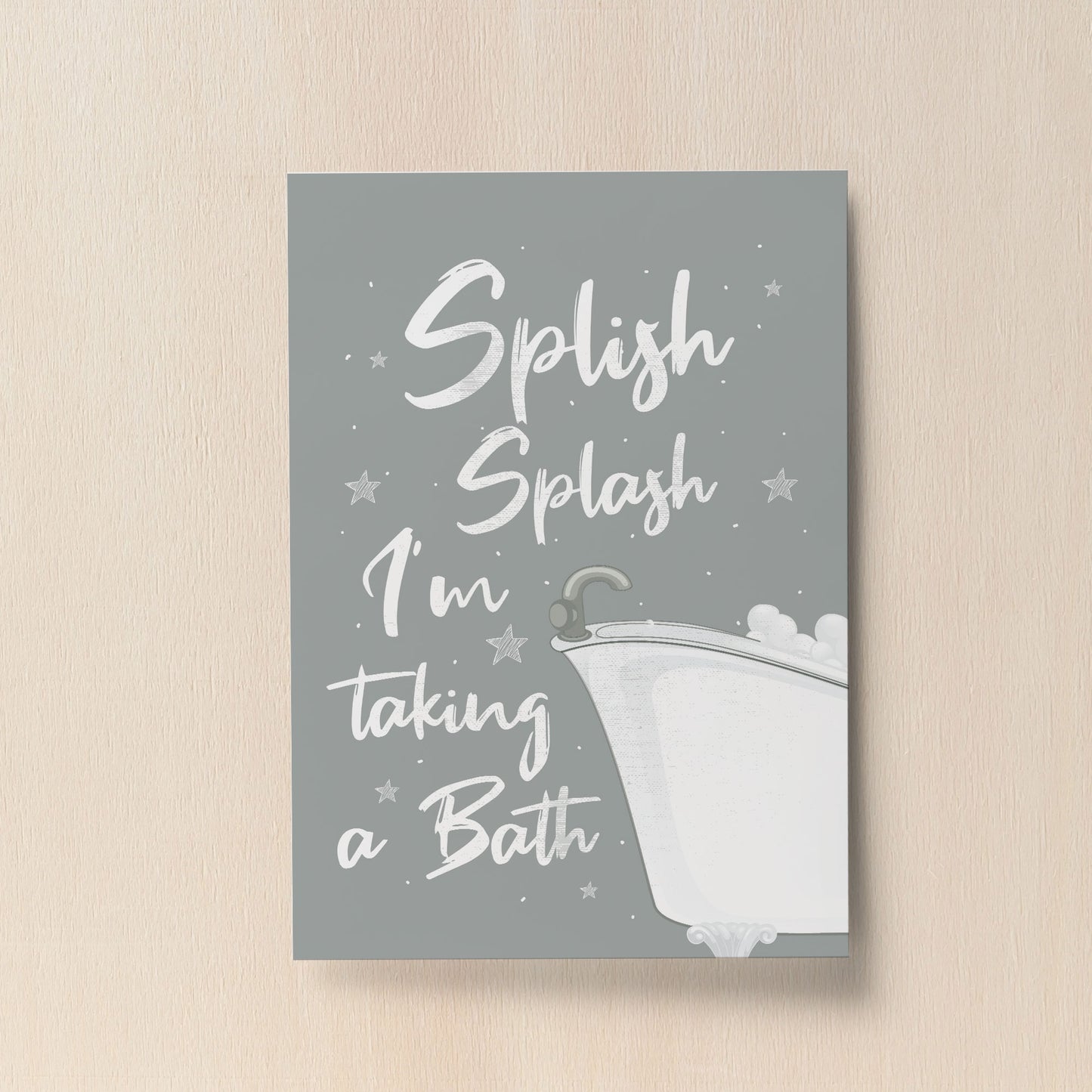 Funny Bathroom Quote Print Bathroom Toilet Loo Sign Decor