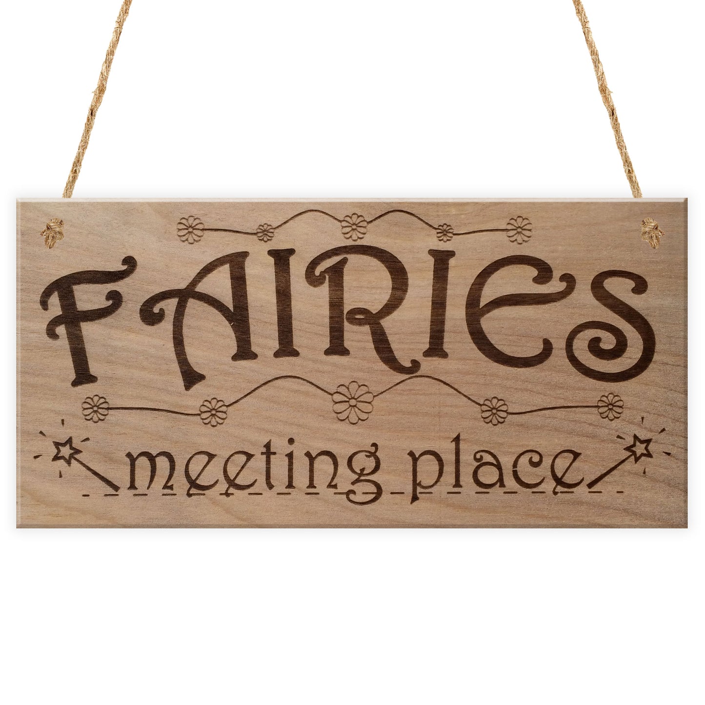 Fairies Sweet Cute Funny Plaque Wooden Hanging Gift