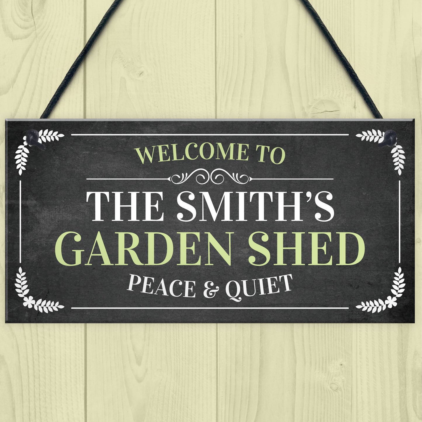 Garden Shed Sign Personalised Welcome Plaque Summerhouse Sign