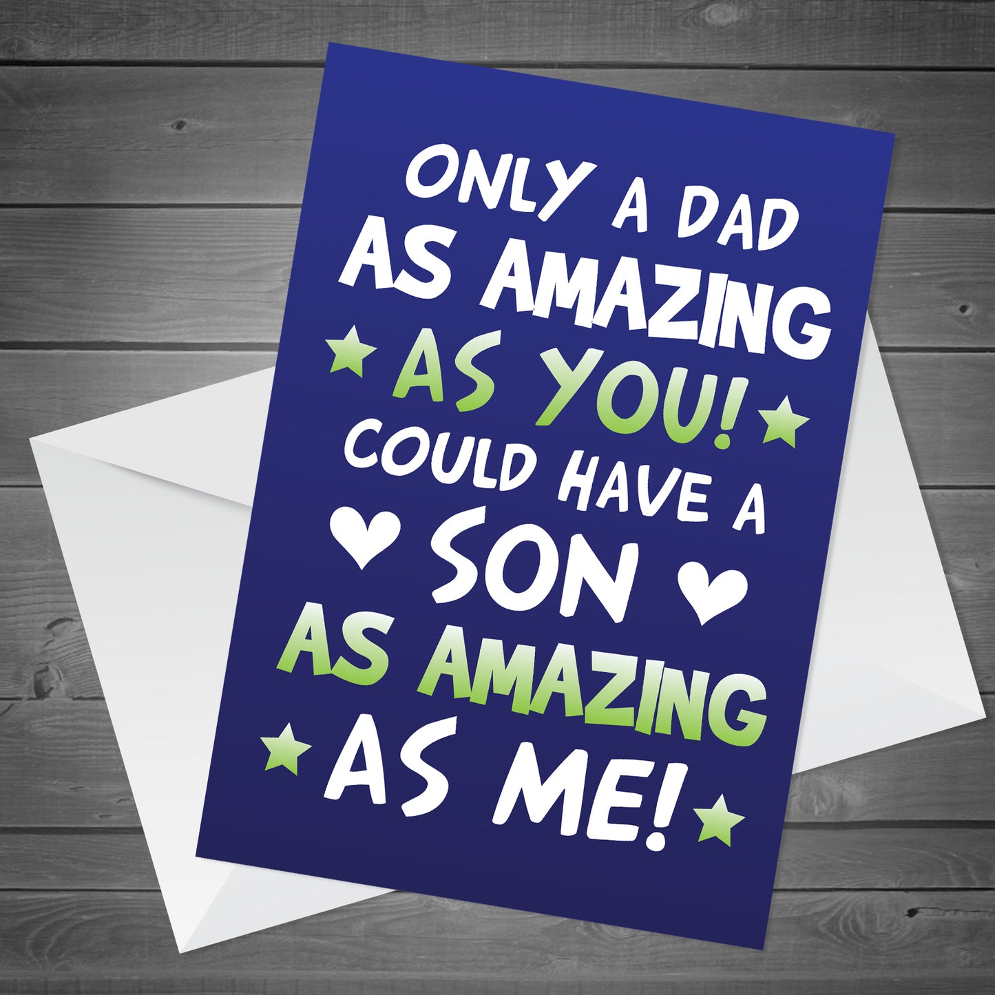 Funny Card For Dad From Son Joke Dad Birthday Card Fathers Day