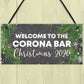 Welcome To The Corona Bar Sign Christmas Decor Home Bar Sign