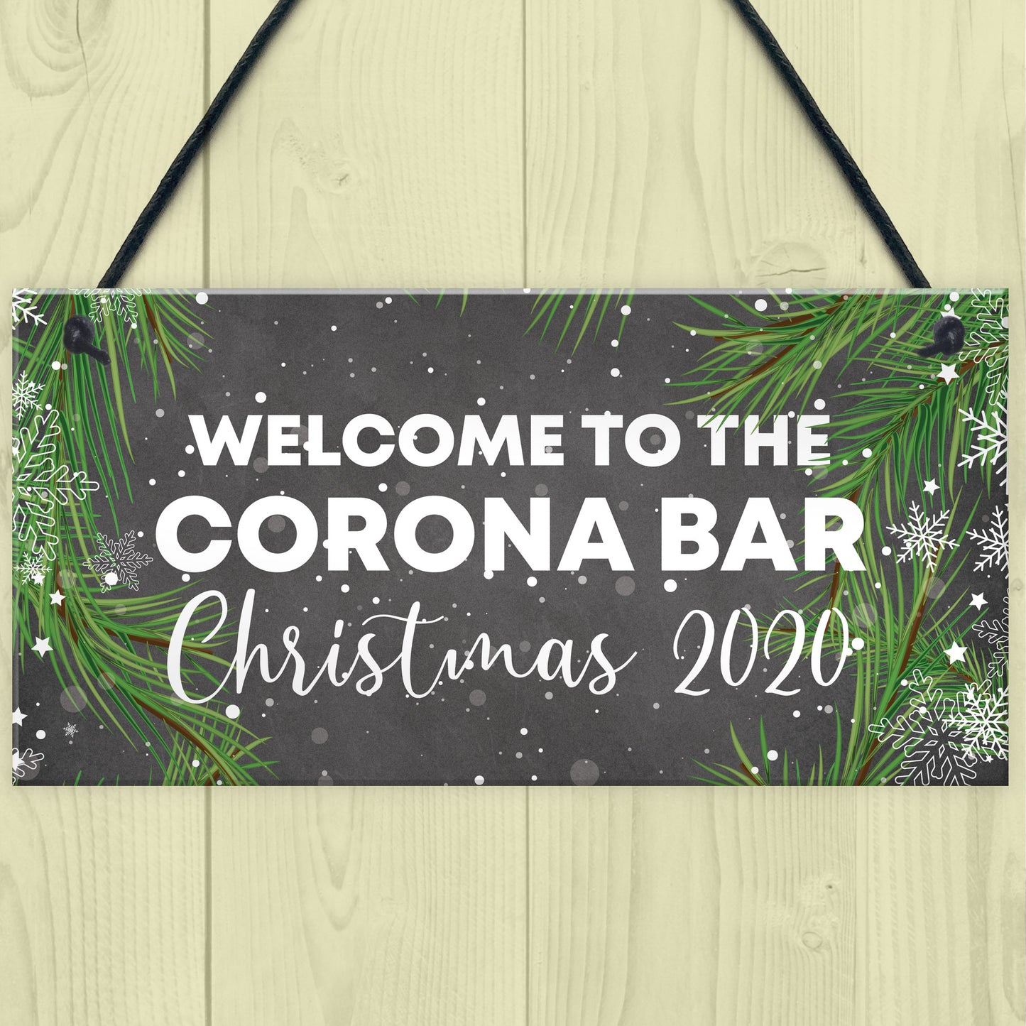 Welcome To The Corona Bar Sign Christmas Decor Home Bar Sign