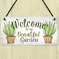 Novelty Beautiful Hanging Garden Plaque Present Home Shed Sign