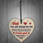Fathers Day Gifts Wood Heart Superhero Sign Dad Gifts
