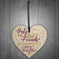 Best Friends Godmother Gift Christening Wooden Heart Plaque Gift