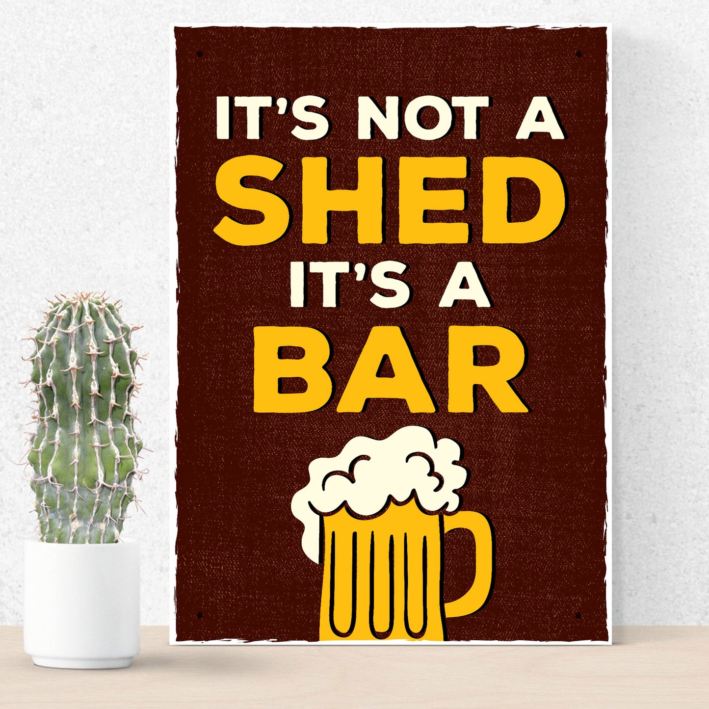 Funny Bar Sign Shed Sign ITS NOT A SHED Bar Signs And Plaques