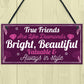 Best Friend Gift Thank You Birthday Hanging Plaque Friendship