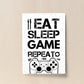 Boys Bedroom Decor White Gaming Print For Wall Boys Bedroom