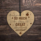 Thank You GREAT Teaching Assistant GIFT Engraved Heart TA Gifts