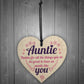 Aunties Like YOU Present Wooden Heart Sign Friendship Love Gift