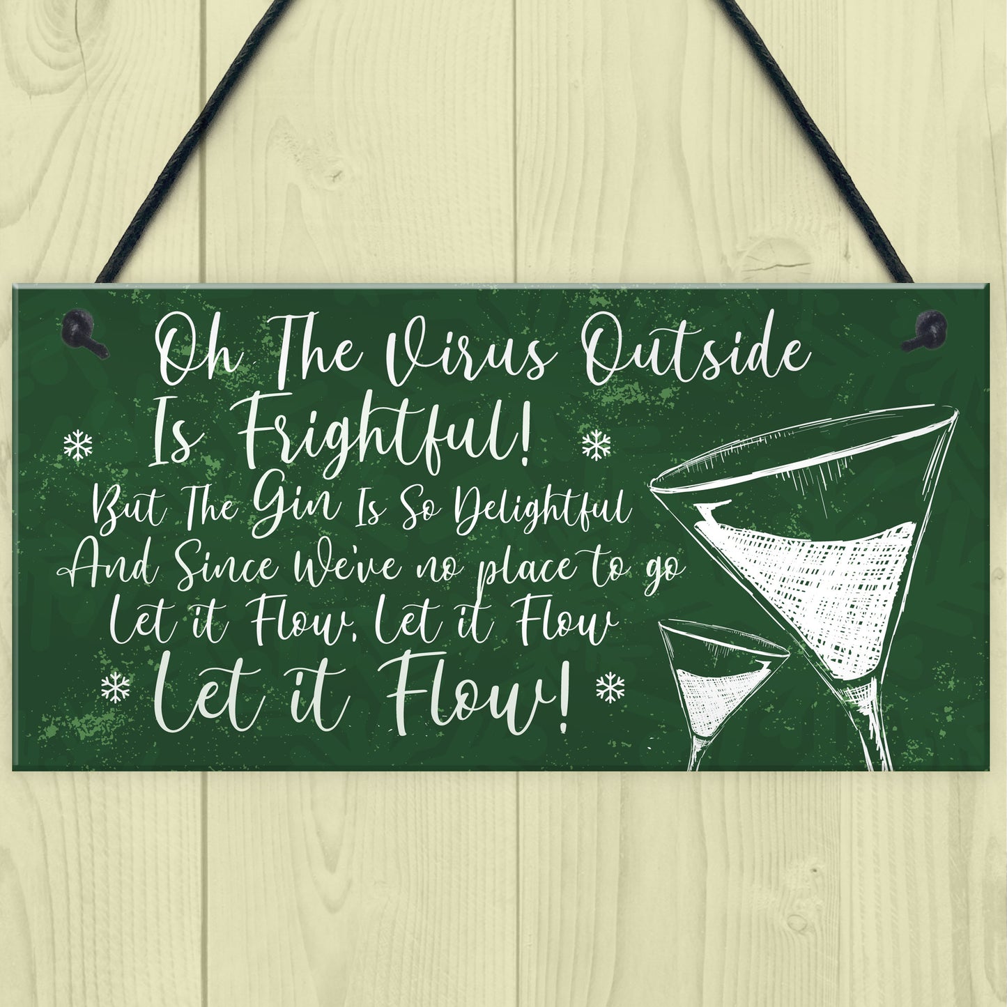 Funny Bar Sign Lockdown Gift Kitchen Garden Gin Bar Sign