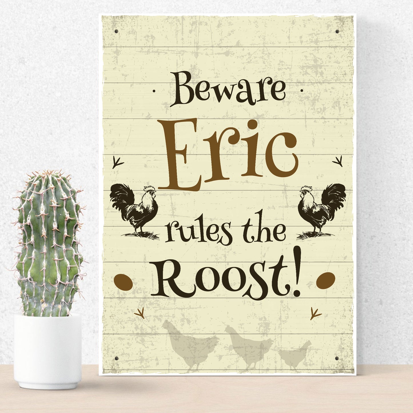 Chicken Coop Sign Personalised Outdoor Garden Plaque Wall Sign