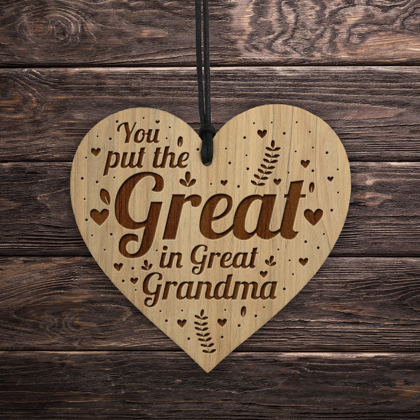 Great In Great Grandma Gift Engraved Heart Great Grandma Gifts