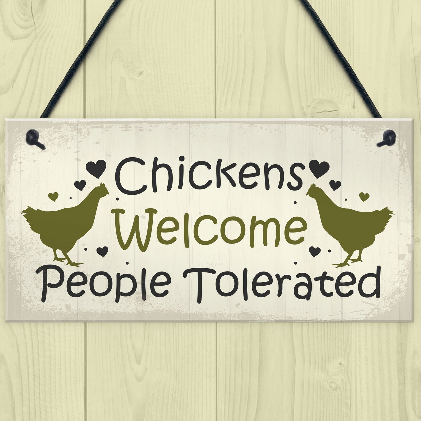 Funny Chicken Sign Hanging Sign Pet Sign Chicken Accessories