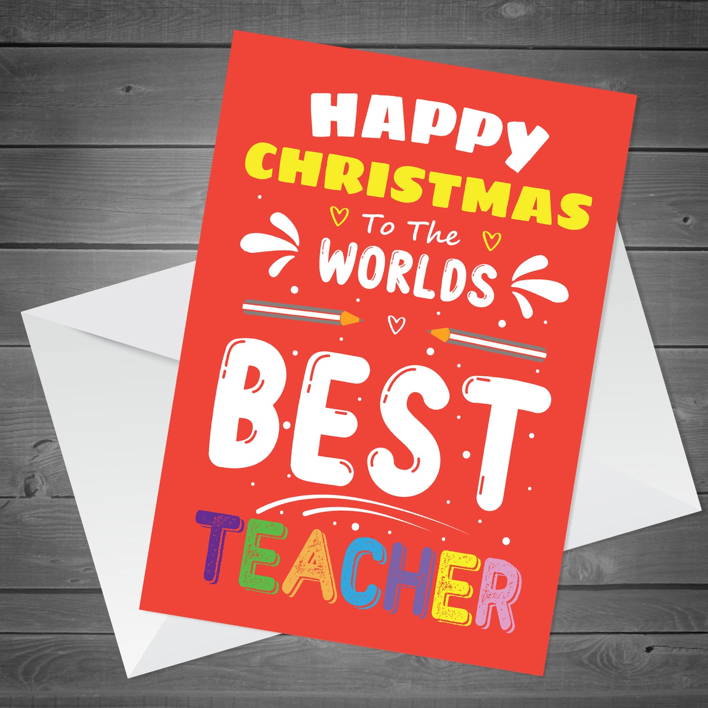 Christmas Card For Worlds Best Teacher Christmas Cards For Him