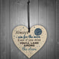 Always Aim For The Moon Wooden Hanging Heart Fun Birthday Gifts