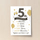 5th Wedding Anniversary Gift Print Mr & Mrs Anniversary Gifts