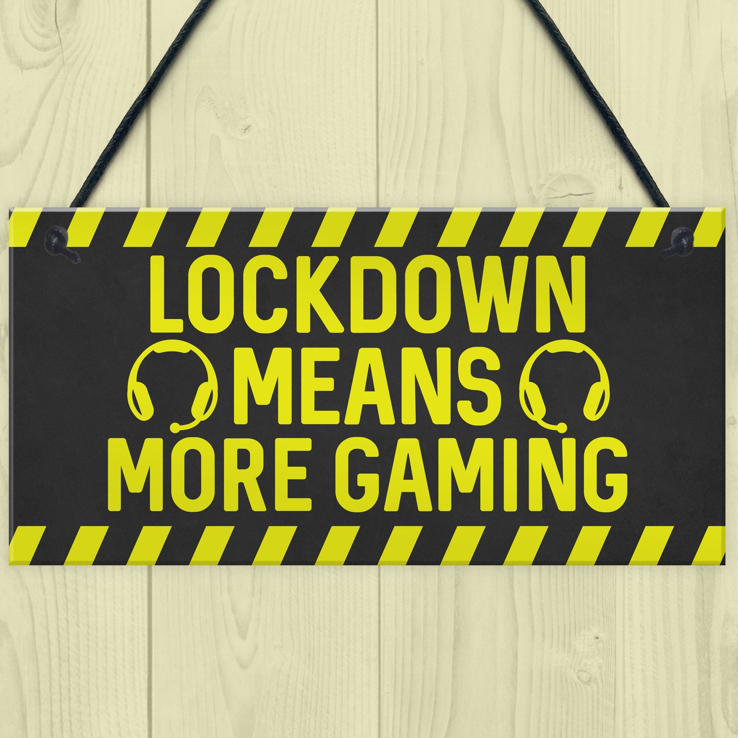 Gaming Sign Lockdown Gifts Novelty Boys Bedroom Sign Man Cave