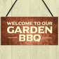 BBQ Barbecue Sign For Garden Novelty Garden Signs And Plaques