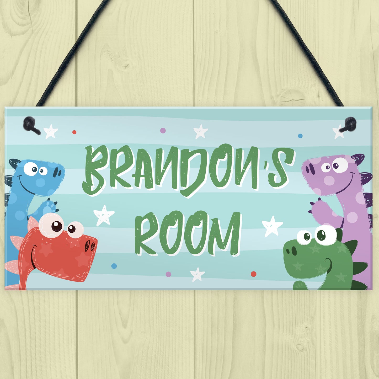 Dinosaur Bedroom Nursery Sign Christmas Birthday Gift For Son
