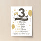 3rd Wedding Anniversary Gift Print Mr & Mrs Anniversary Gifts