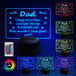 Dad Gifts For Birthday Fathers Day Acrylic Light Dad Gifts
