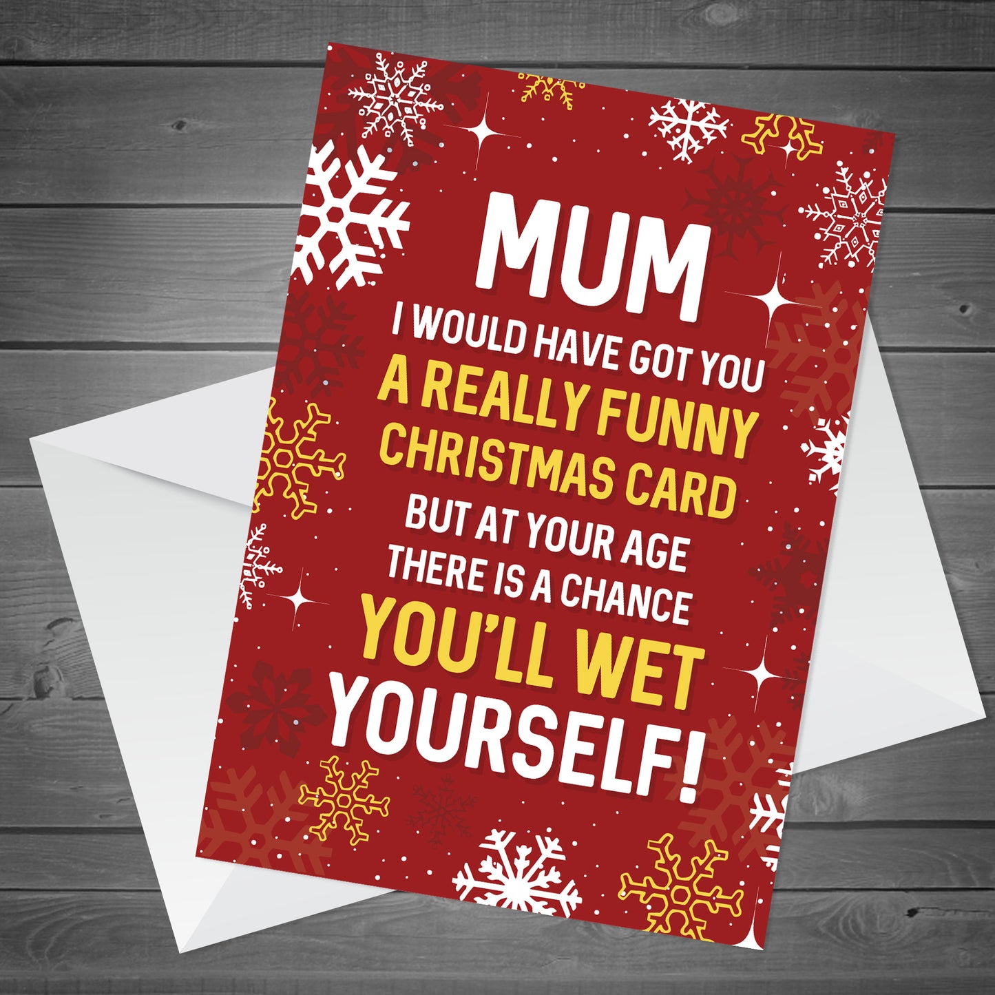 Christmas Card For Mum Rude Mum Card From Daughter Son Funny