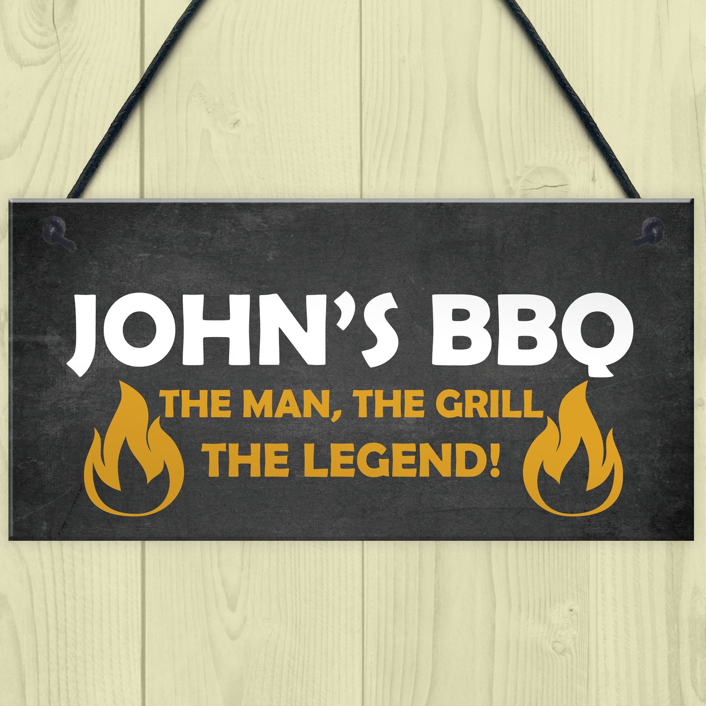 BBQ Signs And Plaques For Outdoor Personalised Garden Sign
