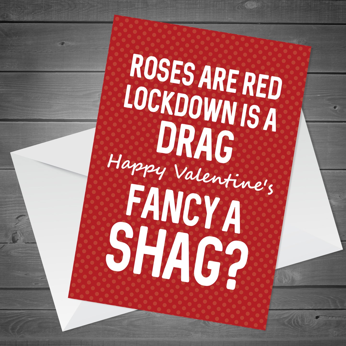 Funny Rude Valentines Day Lockdown Card For Girlfriend Wife