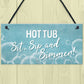 Novelty Hot Tub Signs For Garden Home Decor Gifts For Hot Tub
