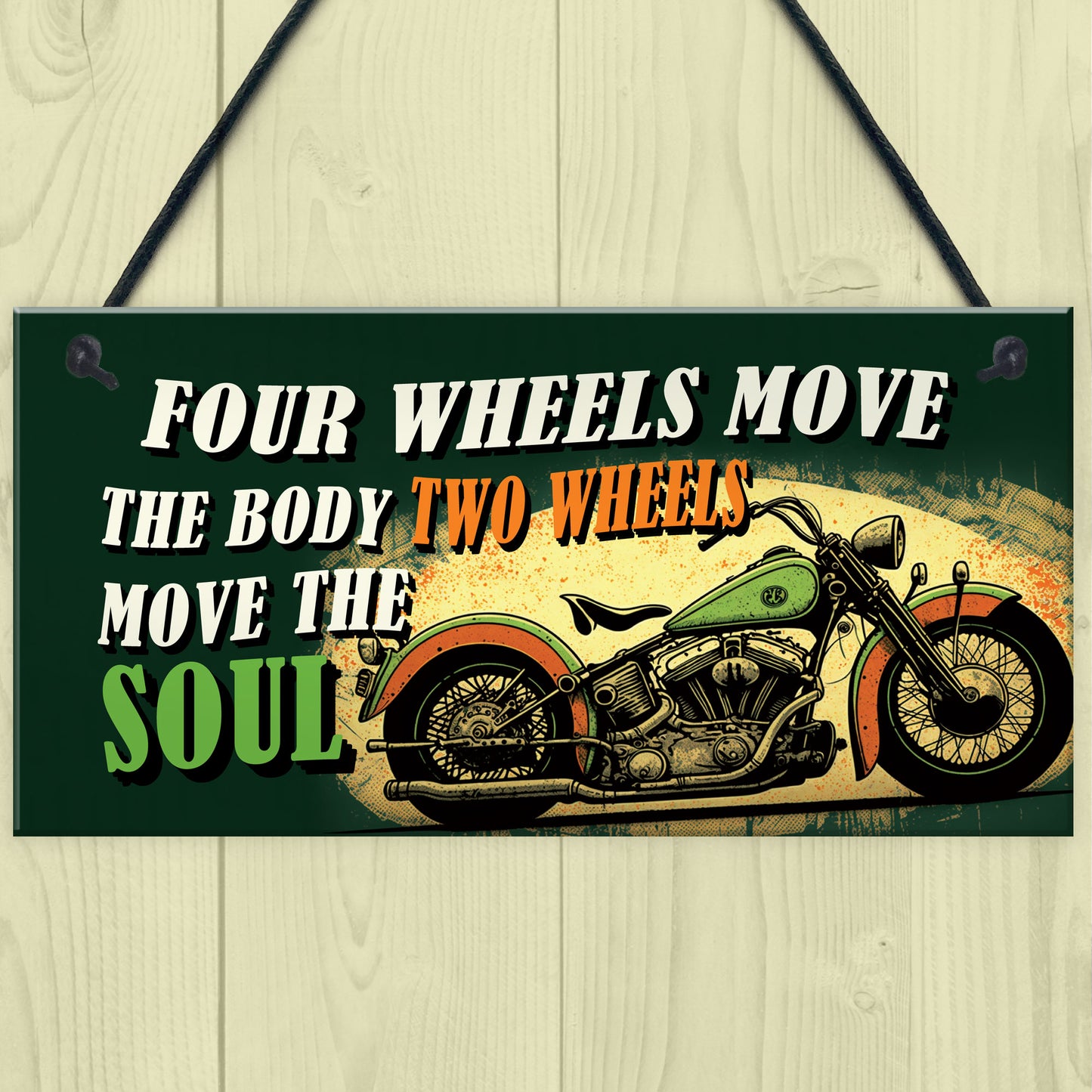 Novelty Style Motorcycle Motorbike Sign Man Cave Garage Decor