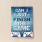 Blue Gaming Print Gift For Gamer Son Dad Boys Bedroom Wall Art