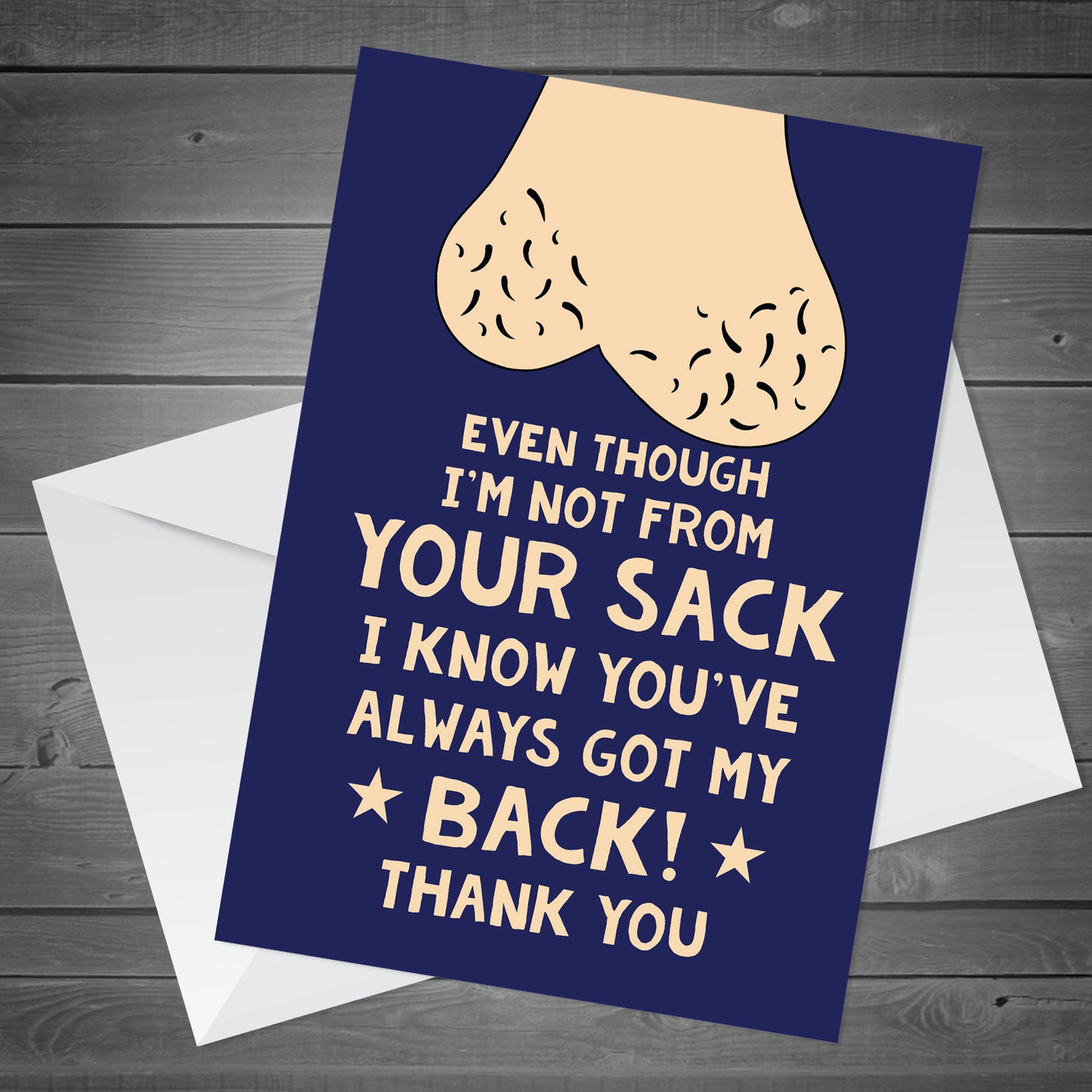 Stepdad Christmas Birthday Card Not From Your Humor Funny Card