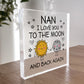 Gift For Nan Christmas Birthday Acrylic Block NAN GIFT