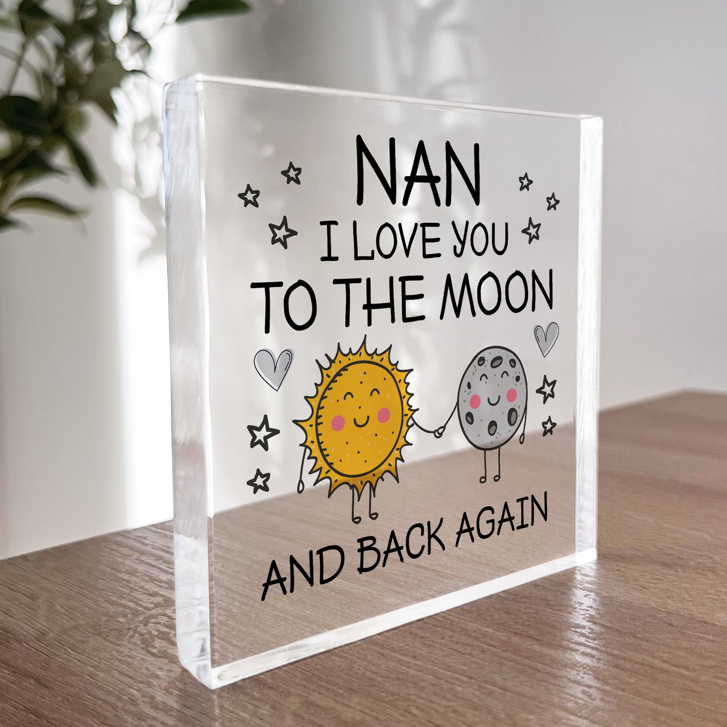 Gift For Nan Christmas Birthday Acrylic Block NAN GIFT
