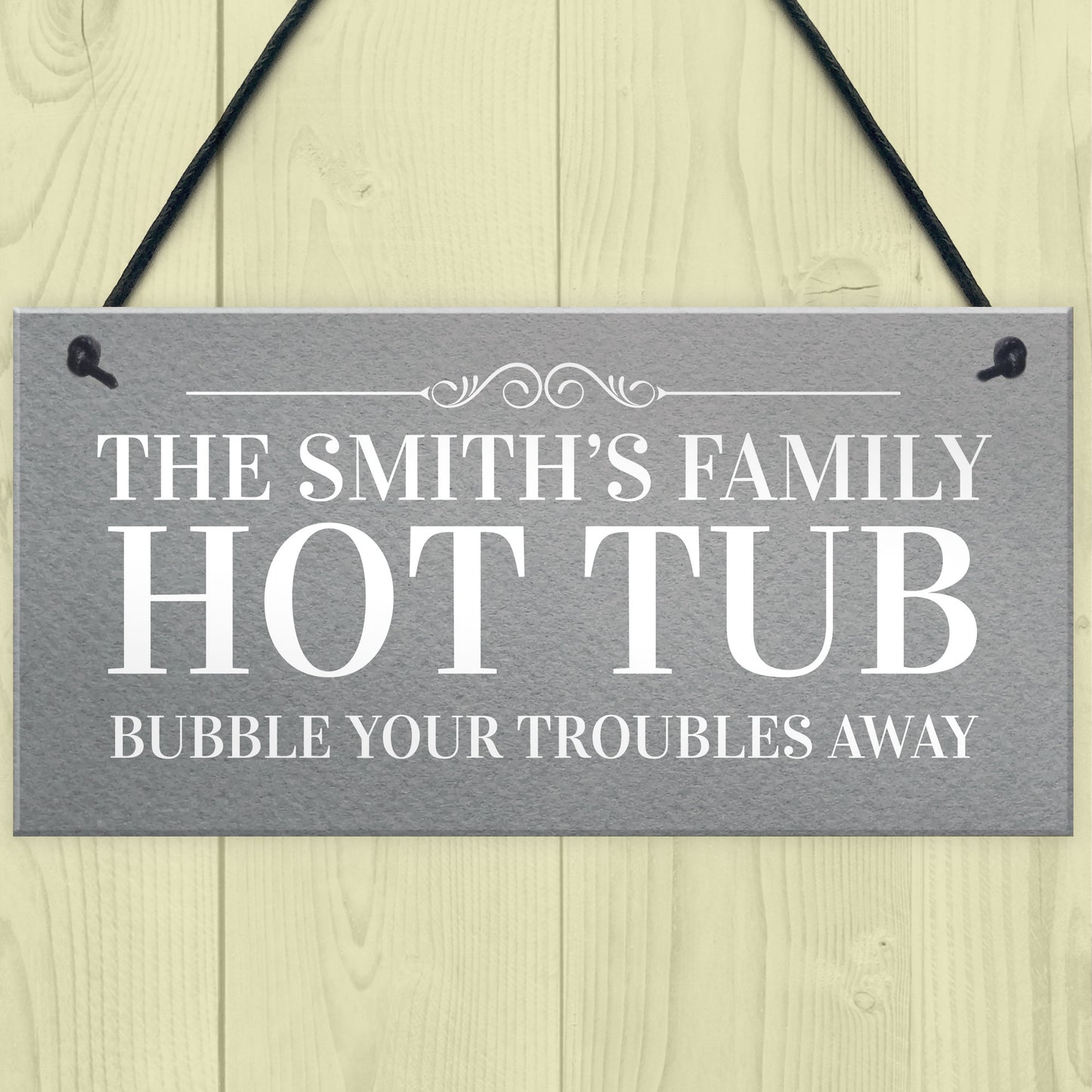 Novelty Funny Hot Tub Sign Personalised Garden Summerhouse Sign