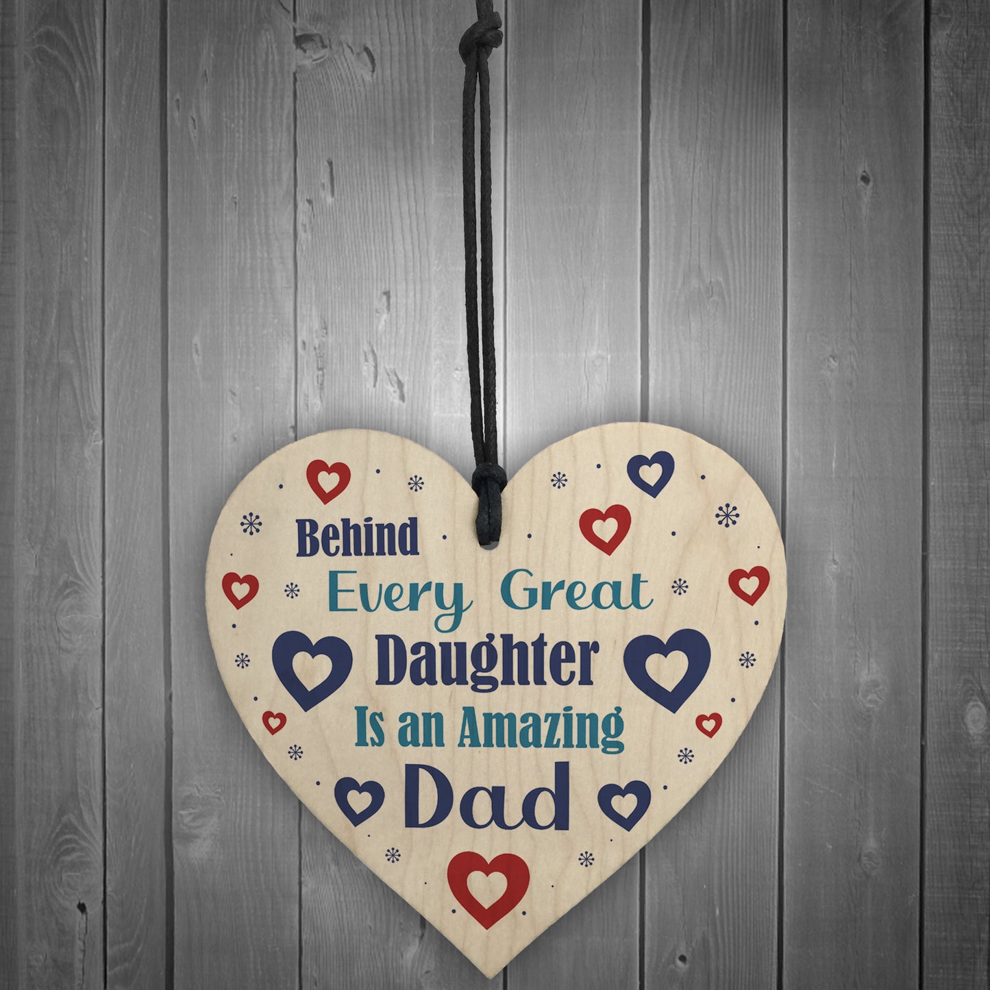 Funny Daddy Daughter Gift Wood Heart Daughter Gift From Dad